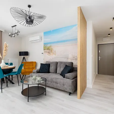 아파트 Eleganckie Blisko Plazy W Niechorzu Z Klimatyzacja W Salonie I Parkingiem By Renters