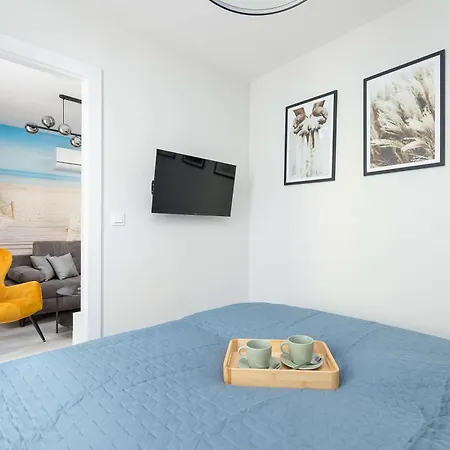 Eleganckie Blisko Plazy W Niechorzu Z Klimatyzacja W Salonie I Parkingiem By Renters 아파트