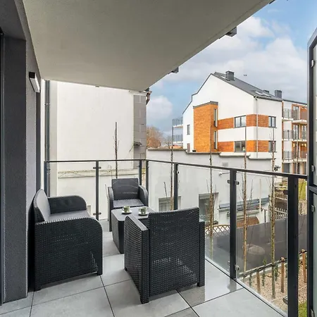 아파트 Eleganckie Blisko Plazy W Niechorzu Z Klimatyzacja W Salonie I Parkingiem By Renters 니에초르체