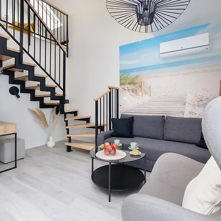 아파트 Eleganckie Blisko Plazy W Niechorzu Z Klimatyzacja W Salonie I Parkingiem By Renters 니에초르체