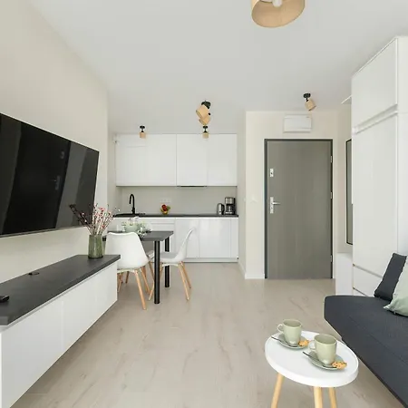 Eleganckie Blisko Plazy W Niechorzu Z Klimatyzacja W Salonie I Parkingiem By Renters 아파트